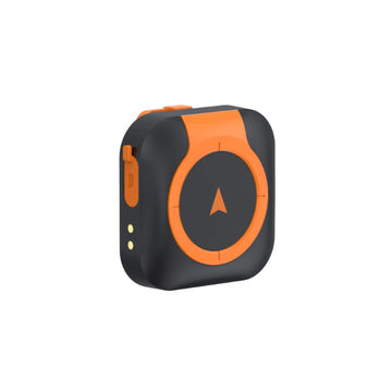 ForKumi 4G GPS pet tracker collar with orange and black compact design for pet location tracking