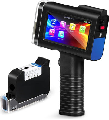 4.3 inch touch screen printer with handheld design and color display for printing and engraving