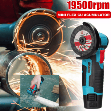 ForKumi brushless mini grinder 76mm cordless tool cutting metal with sparks and ergonomic grip