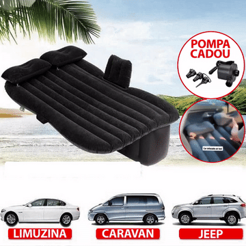 ForKumi black car air mattress with pump designed for limousine caravan and jeep back seats