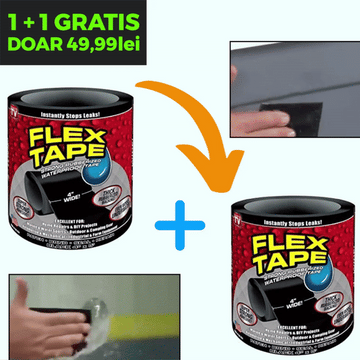 ForKumi waterproof repair tape Flex Tape rolls shown with application on leaks and surfaces