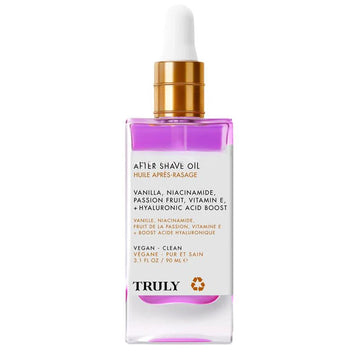 Avis men's post-shave serum bottle with vanilla and hyaluronic acid for skin hydration