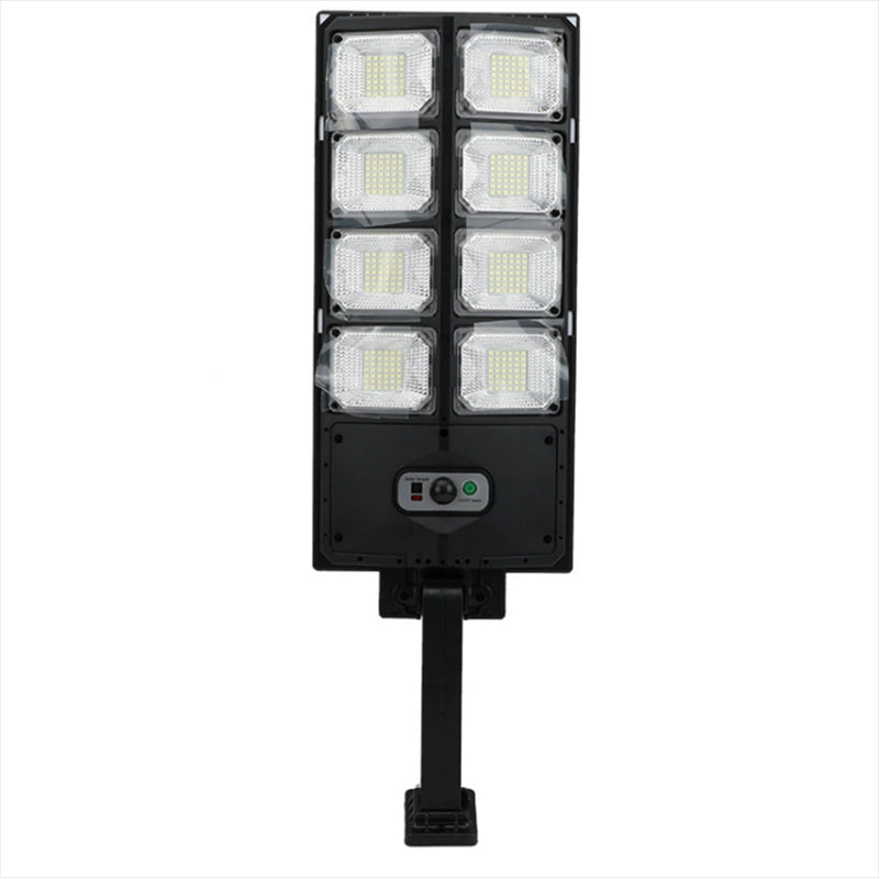 ForKumi 150W solar motion light outdoor with multiple LEDs and adjustable mounting arm