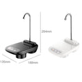 ForKumi 2-mode electric water pump in black with sleek design and curved faucet for home use