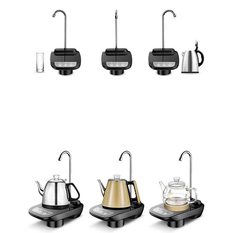 ForKumi 2-mode electric water pump with black base and flexible spout for efficient water dispensing