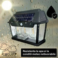 ForKumi 3 LED solar wall light with waterproof design for outdoor weather resistance