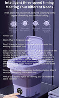 ForKumi 9L compact laundry machine in light purple with three-speed timing and simple control panel