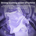 ForKumi 9L compact laundry machine showing strong washing power with turbine for efficient cleaning