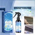 ForKumi HVAC cleaning spray with spray bottle and blue packaging showing before and after air conditioner filter cleaning