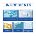 Ingredients list for ForKumi HVAC cleaning spray including isopropyl alcohol and water