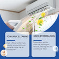 ForKumi HVAC cleaning spray demonstrating powerful cleaning and rapid evaporation for air conditioners