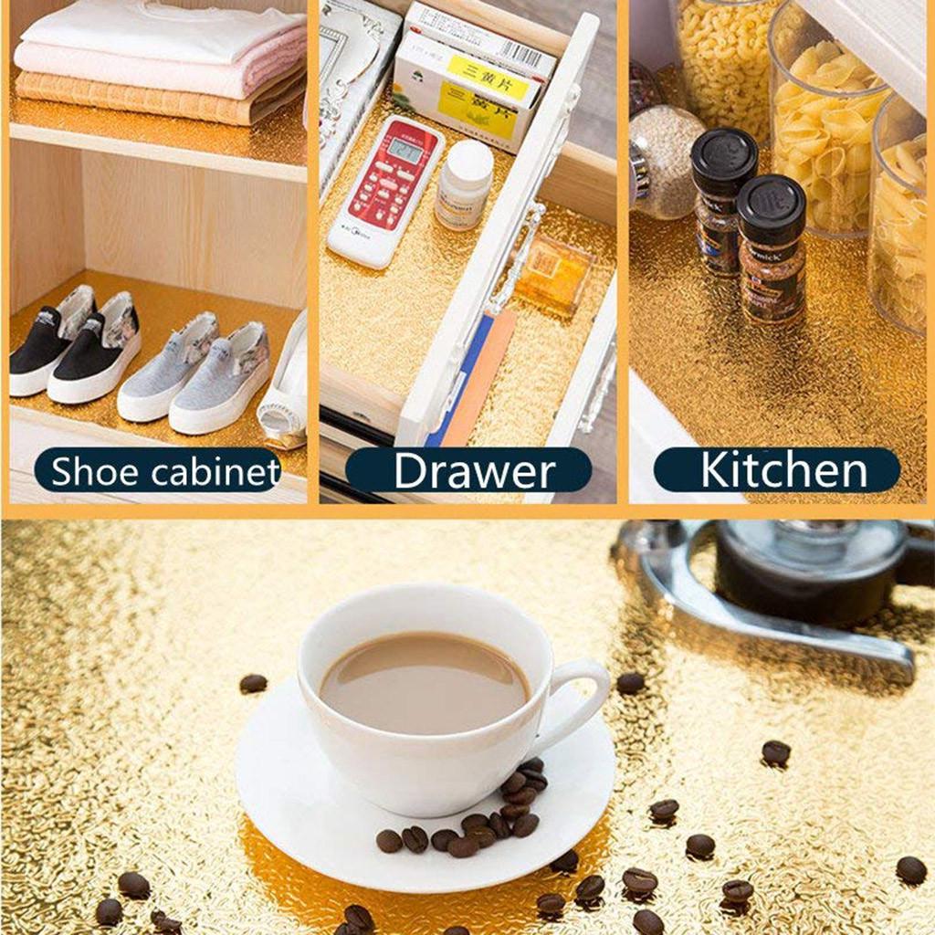 ForKumi aluminum foil kitchen sticker used in shoe cabinet drawer and kitchen for easy cleaning
