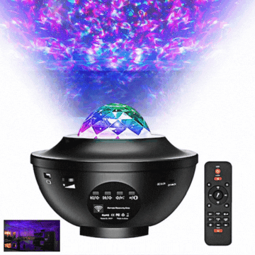 ForKumi star projector night light with remote control projecting colorful star patterns
