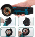 ForKumi 48V cordless angle grinder with ergonomic grip and interchangeable cutting discs for home use