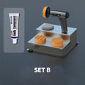 ForKumi cordless car buffer polisher set B with interchangeable pads and body compound tube