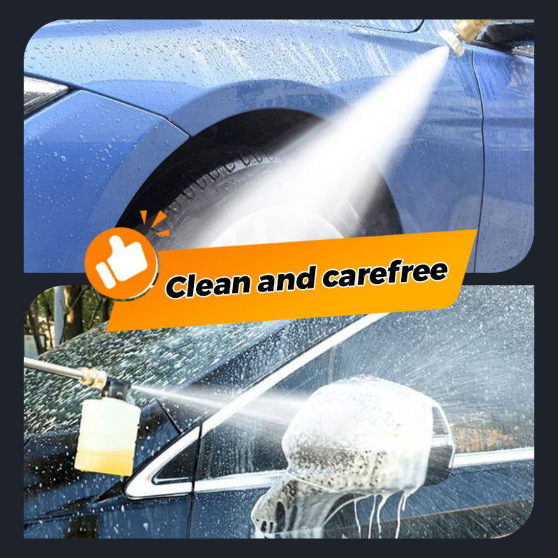 ForKumi cordless pressure washer cleaning car surfaces with strong water spray for easy car maintenance