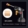 ForKumi cordless pressure washer with charger and two batteries for car cleaning accessories