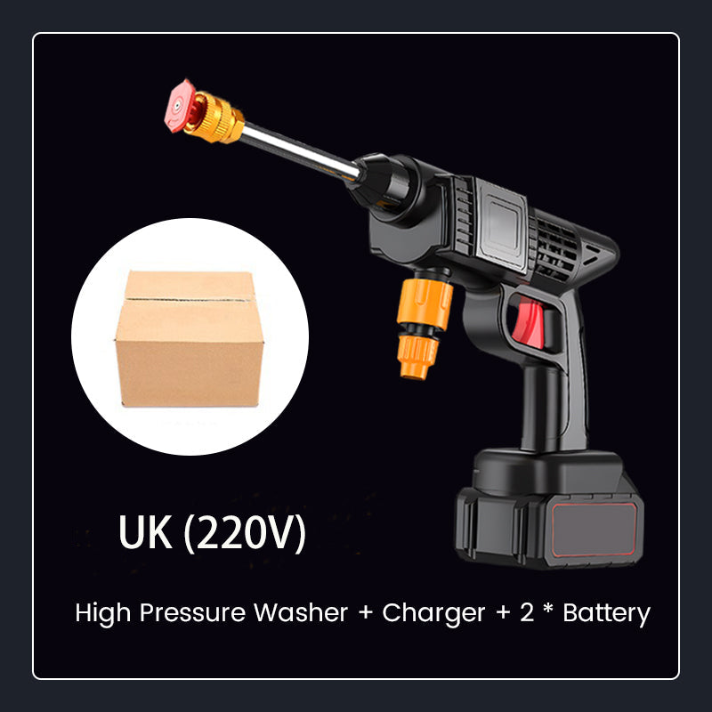 ForKumi cordless pressure washer with charger and two batteries for car cleaning accessories