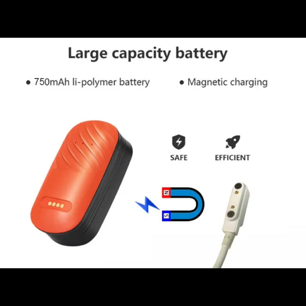 ForKumi ultra-light pet GPS tracker with large capacity battery and magnetic charging feature