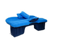 ForKumi blue car air mattress with pump designed for comfortable travel and rest inside vehicles