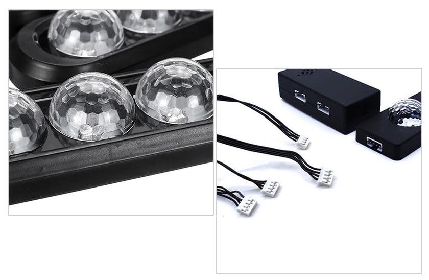 ForKumi car LED interior lights kit with dome light covers and wiring connectors for easy installation