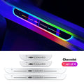 ForKumi magnetic RGB car LED strip with Camaro logo illuminated in multicolor for Chevrolet