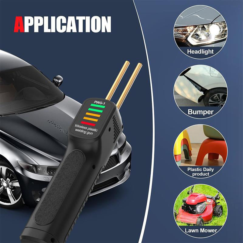 ForKumi cordless plastic welding gun used for car headlight bumper repairs and plastic daily products