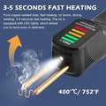 ForKumi cordless plastic welding gun with fast 3-5 seconds heating and LED light indicator