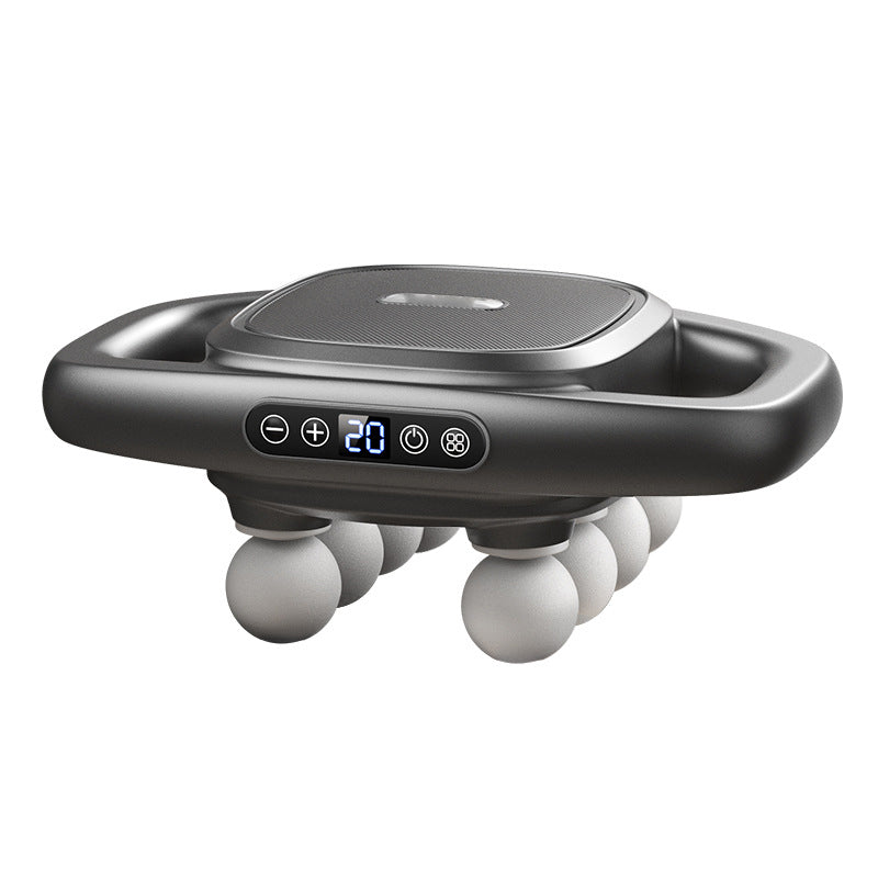 ForKumi deep tissue muscle massager with digital display and multiple massage nodes for home use