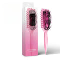 Avis Define EdgeLift Brush in pink designed for best heatless curls for long hair styling and grooming