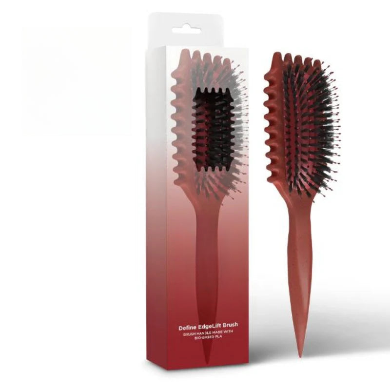 Avis Define EdgeLift Brush for best heatless curls for long hair with ergonomic handle and bristles