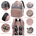 ForKumi diaper backpack for travel with USB port, waterproof fabric, adjustable straps, stroller belt buckles, and durable zippers