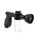ForKumi dog bathing sprayer with multiple modes in black with ergonomic handle and soap container