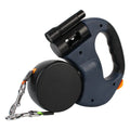 ForKumi dual dog leash tangle free retractable leash with ergonomic handle and dual clip attachments