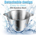 ForKumi easy clean meat chopper for kitchen with detachable 304 stainless steel bowl