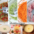 ForKumi easy clean meat chopper for kitchen showing chopped vegetables and meat with multifunction use