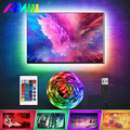 ForKumi eco-friendly LED strip lights with remote control and USB plug for vibrant TV backlighting