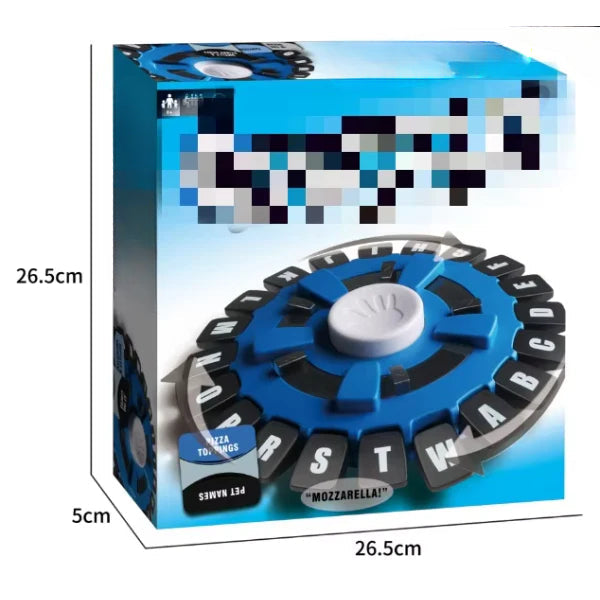 ForKumi educational spelling games for kids blue and black circular letter puzzle toy