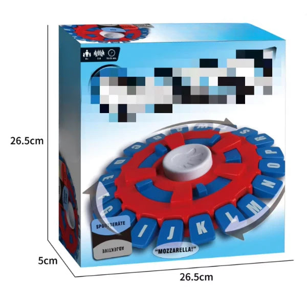ForKumi educational spelling games for kids with rotating letter wheel toy series