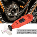 ForKumi electric chainsaw sharpener in red for sharpening chainsaw chains efficiently