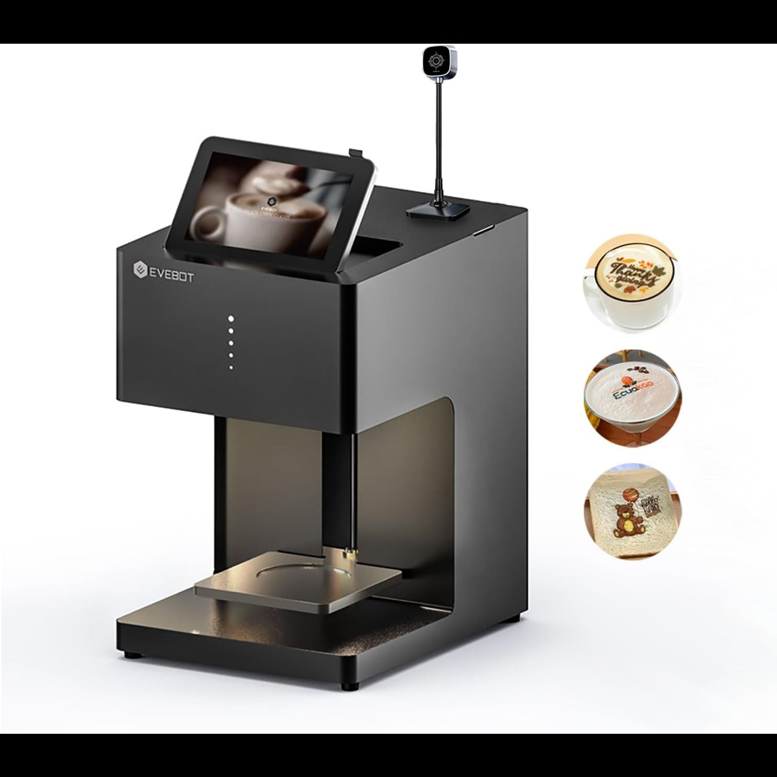 Custom coffee art printer machine by My Store for printing detailed images on coffee surfaces