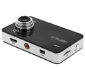 ForKumi 1080p dash cam with sleek black design and multiple connectivity ports for car use