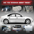 Multi surface scratch repair kit showing a white car with issues like acid rain, oxidation, dust, sewage, guano, and scratches