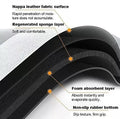ForKumi quick dry bath mat with nappa leather surface, absorbent foam layer, and non-slip rubber bottom