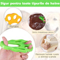 ForKumi reusable pet hair remover in green handheld design for easy pet hair removal and fabric cleaning
