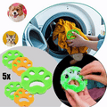 ForKumi reusable pet hair remover paw-shaped lint remover for washing machine use