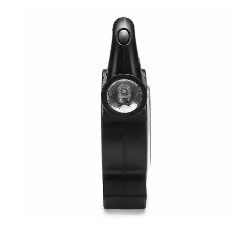 Black ForKumi solar USB camping lantern with compact design and single LED light