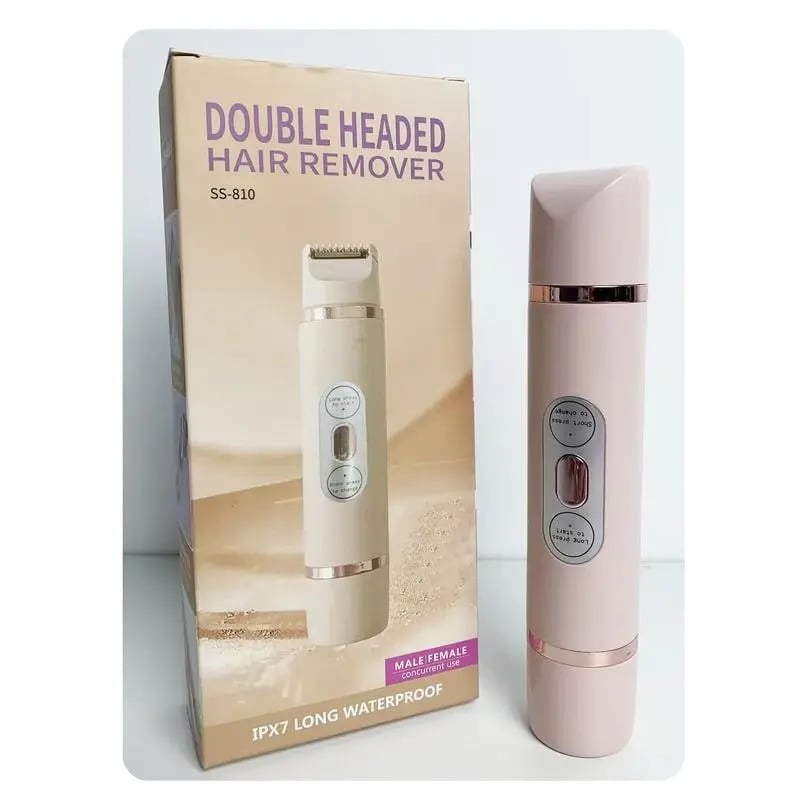 ForKumi 2-in-1 hair remover for women double headed waterproof long-lasting use device