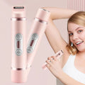 ForKumi 2-in-1 hair remover for women in rose gold with ergonomic design for easy underarm use