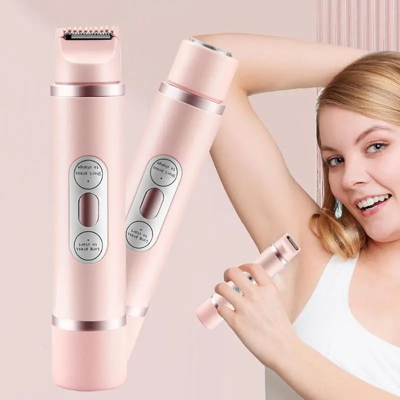 ForKumi 2-in-1 hair remover for women in rose gold with ergonomic design for easy underarm use